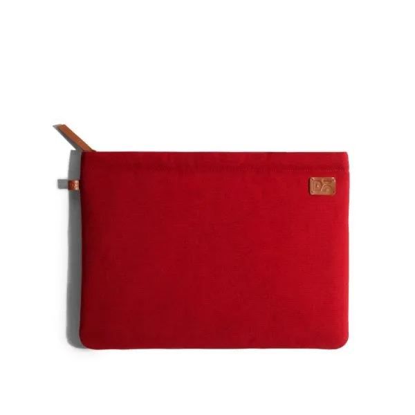 Amazing Red Canvas sleeves for your laptop, iPads, MacBooks, Tablets | Buy Online |KlippiK Kuwait UAE Saudi