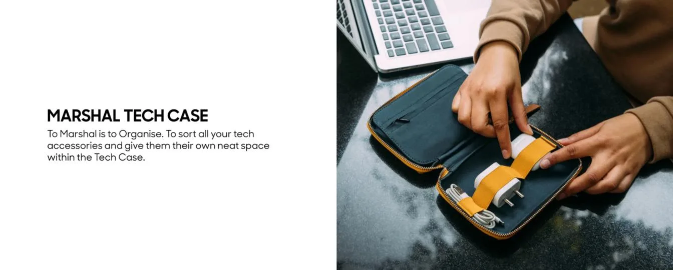 Marshal Mini Tech Kit Organiser - Yellow 5 Get Marshal Mini Tech Kit Organiser for your items | Online Shopping Kuwait UAE Saudi KlippiK