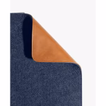 Turf felt desk mat blue detail shot — online shopping Kuwait | KlippiK