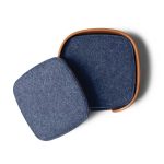 Squircle Felt Coaster Set - Blue