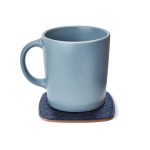 Squircle Felt Coaster Set - Blue