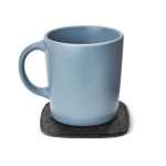 Squircle Felt Coaster Set - Grey