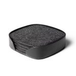 Squircle Felt Coaster Set - Grey