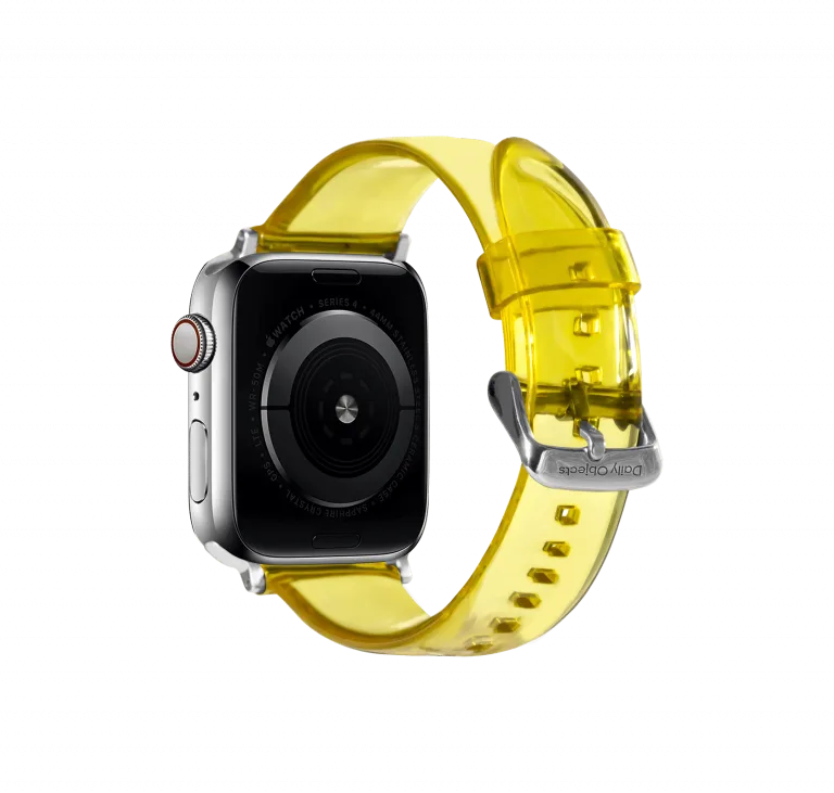 Spongebob Yellow Clear Apple WatchBand | Online Shopping | Klippik Kuwait UAE Saudi