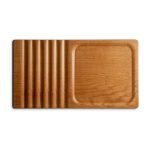 Striate Wooden Tray