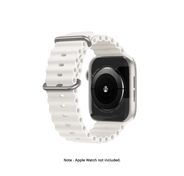 White Plunge Apple WatchBand | KlippiK | Shop Online | Kuwait UAE Saudi