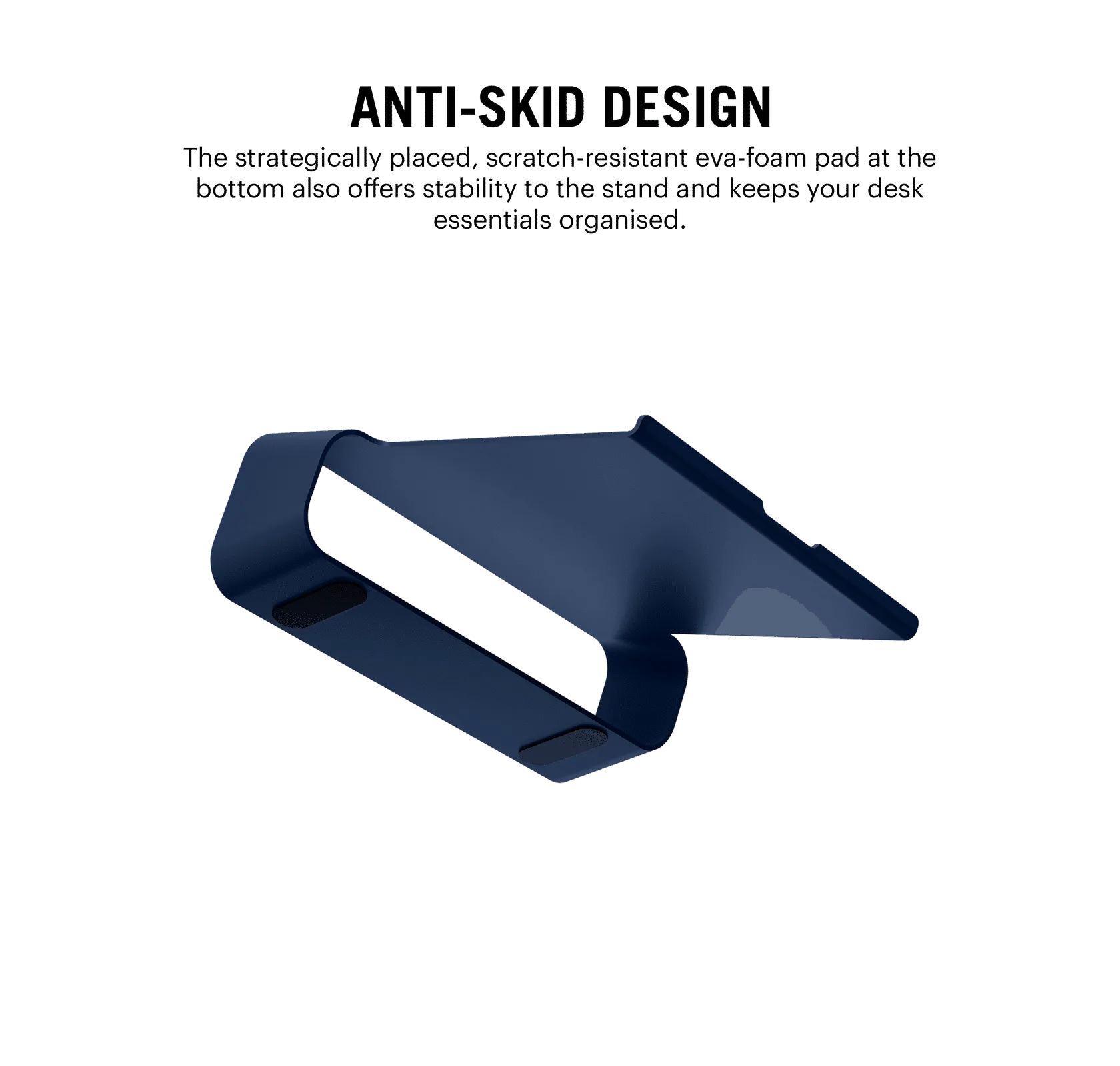 Arete Laptop Stand - Blue | Platform Collection | KlippiK Kuwait UAE Saudi