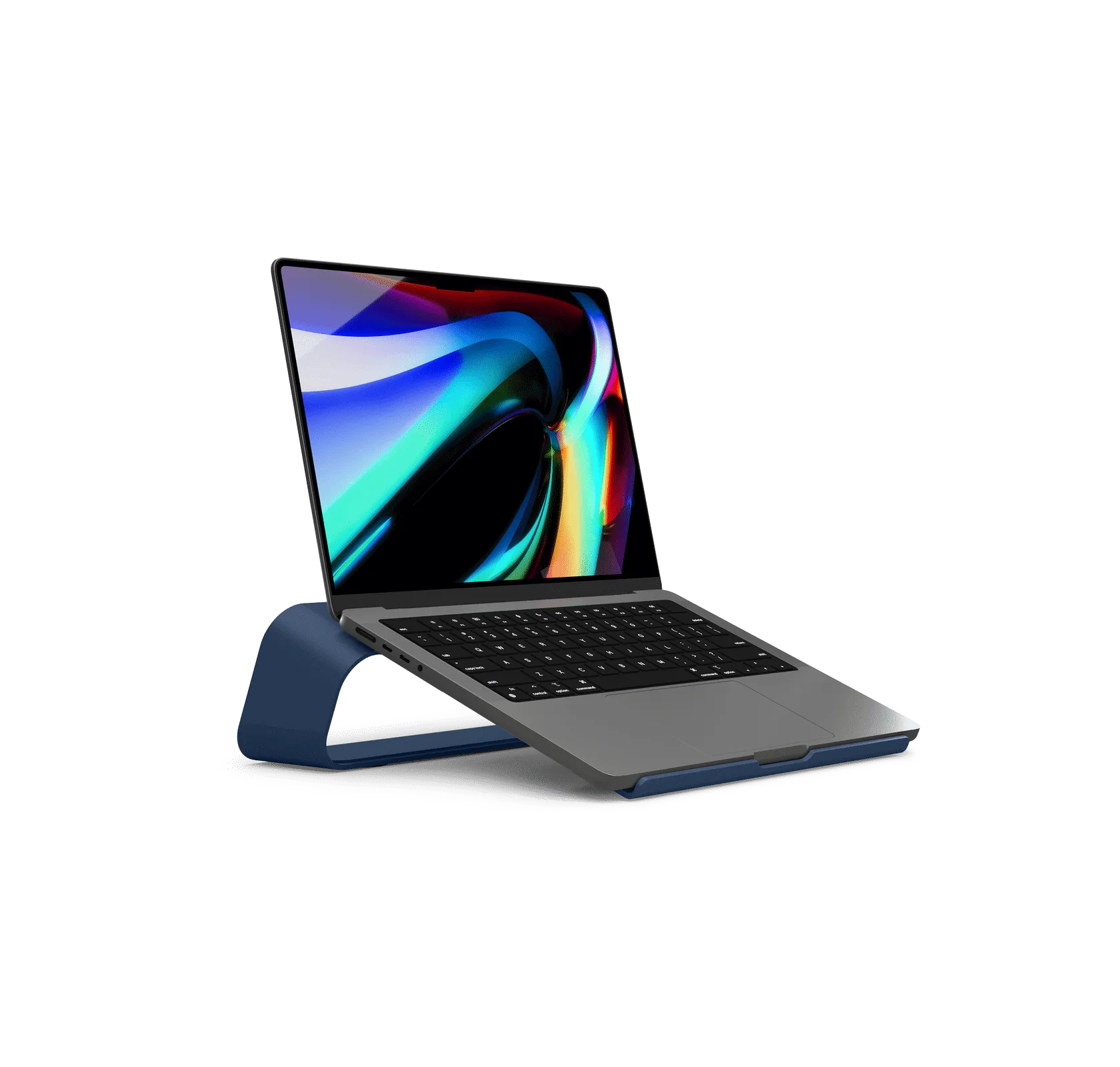 Arete Laptop Stand - Blue | Platform Collection | KlippiK Kuwait UAE Saudi