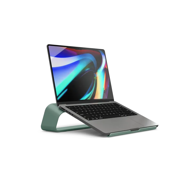 Arete Laptop Stand - Green | Platform Collection | KlippiK Kuwait UAE Saudi