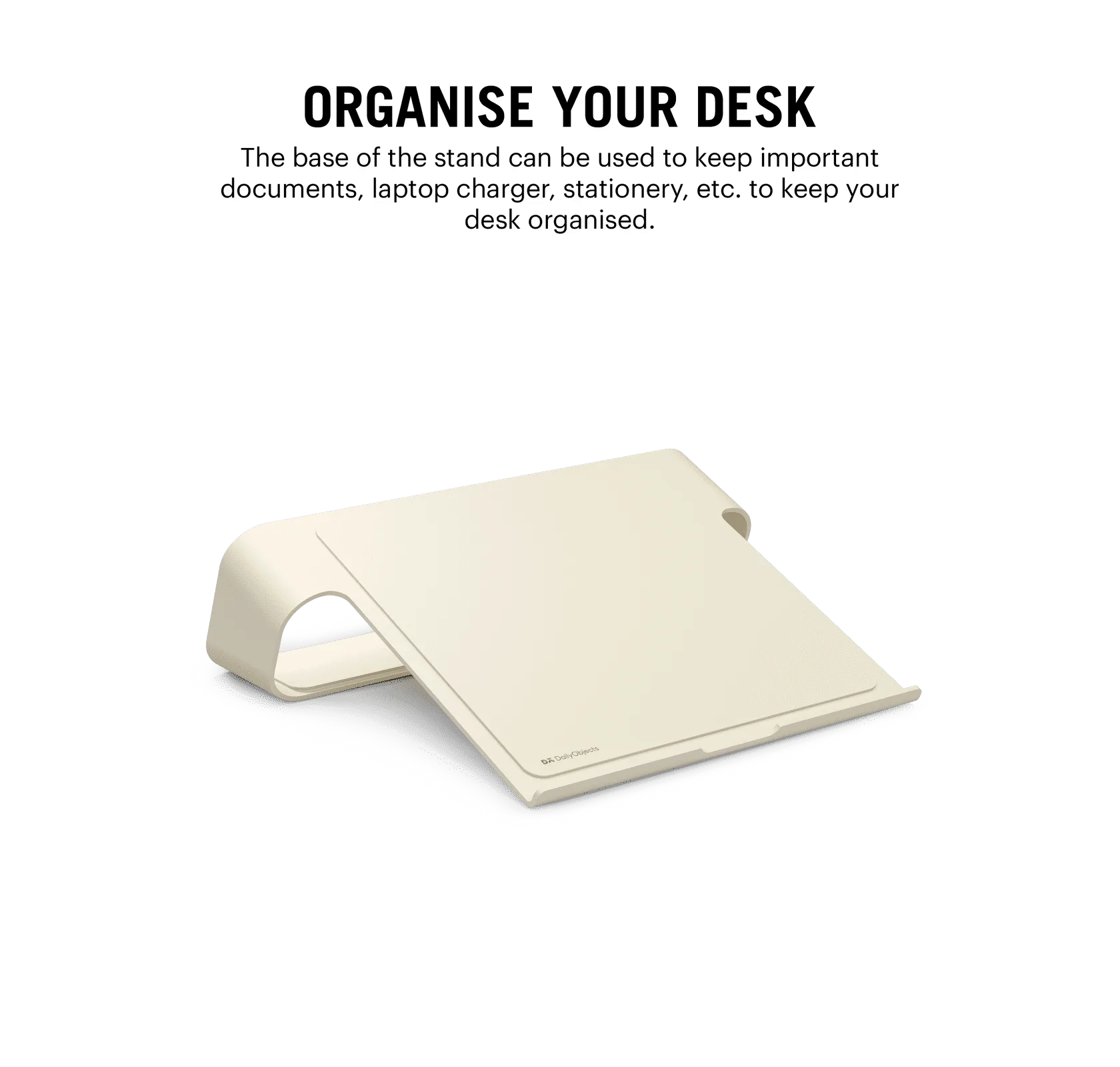 Arete Laptop Stand - Ivory White - Image 9