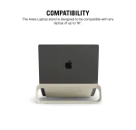 Arete Laptop Stand - Ivory White | Platform Collection | KlippiK Kuwait UAE Saudi