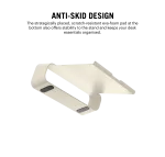 Arete Laptop Stand - Ivory White | Platform Collection | KlippiK Kuwait UAE Saudi