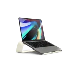 Arete Laptop Stand - Ivory White | Platform Collection | KlippiK Kuwait UAE Saudi