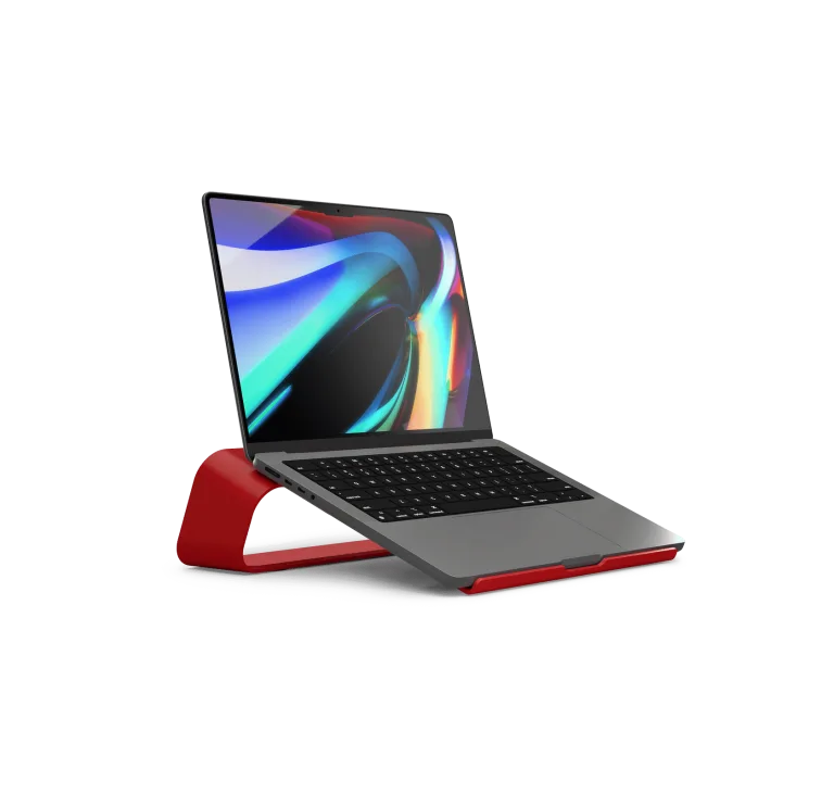 Arete Laptop Stand - Red | Platform Collection | KlippiK Kuwait UAE Saudi