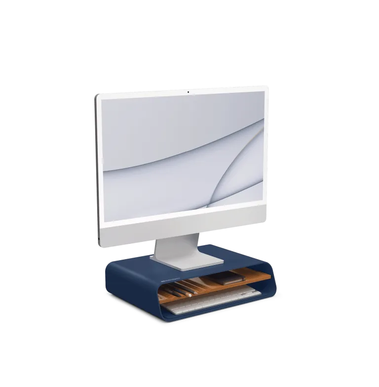 Mesa Monitor Stand Blue Shop Online - Platform Collection | Klippik Kuwait UAE Saudi