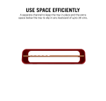 Mesa Monitor Stand Red Shop Online - Platform Collection | Klippik Kuwait UAE Saudi