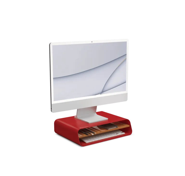 Mesa Monitor Stand Red Shop Online - Platform Collection | Klippik Kuwait UAE Saudi