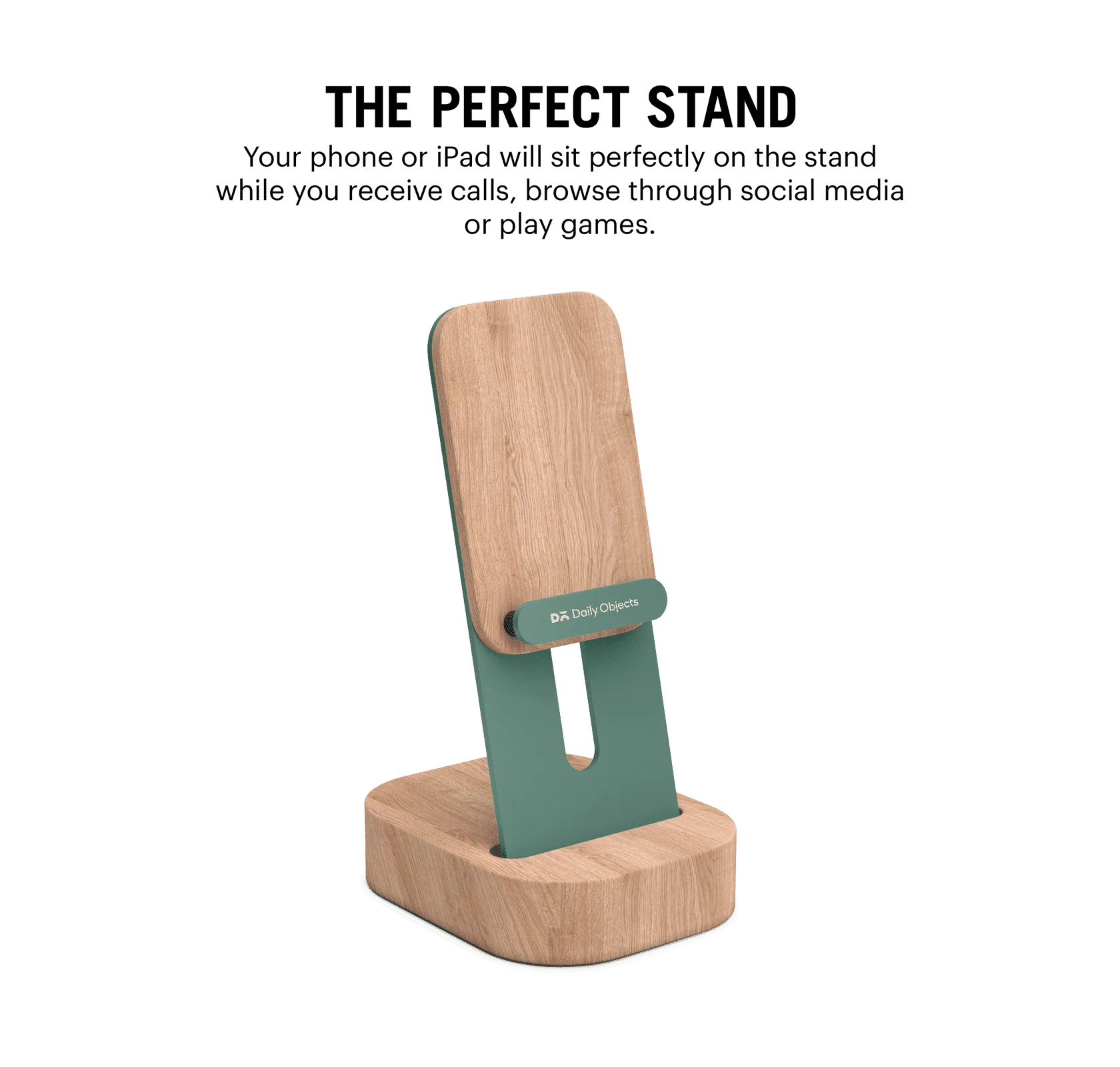 Mount Adjustable Phone Stand - Green | Klippik Platform Collection | Kuwait UAE Saudi