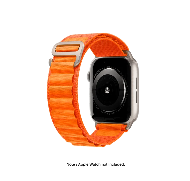 Orange Ridge Loop Apple WatchBand | Shop Online | Klippik Kuwait UAE Saudi