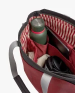 Charcoal-Red Clay Key Tote Bag