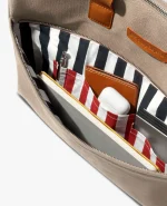 Khaki Beige City Compact Fleet Messenger Bag