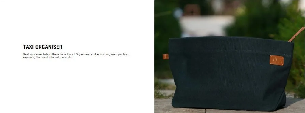 Khaki Beige Tiny Taxi Organiser