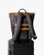 Amber-Charcoal Miles Roll Top Backpack