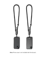 Black Reflective Crossbody Phone Lanyard - Cord