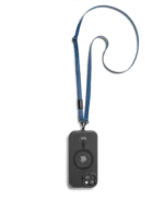 Blue Leatherite Crossbody Phone Lanyard - Strap