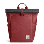 Charcoal-Red Clay Miles Roll Top Backpack