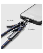 Navy Crossbody Phone Lanyard - Cord