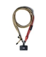 Red-Beige Crossbody Phone Lanyard - Cord - Image 5