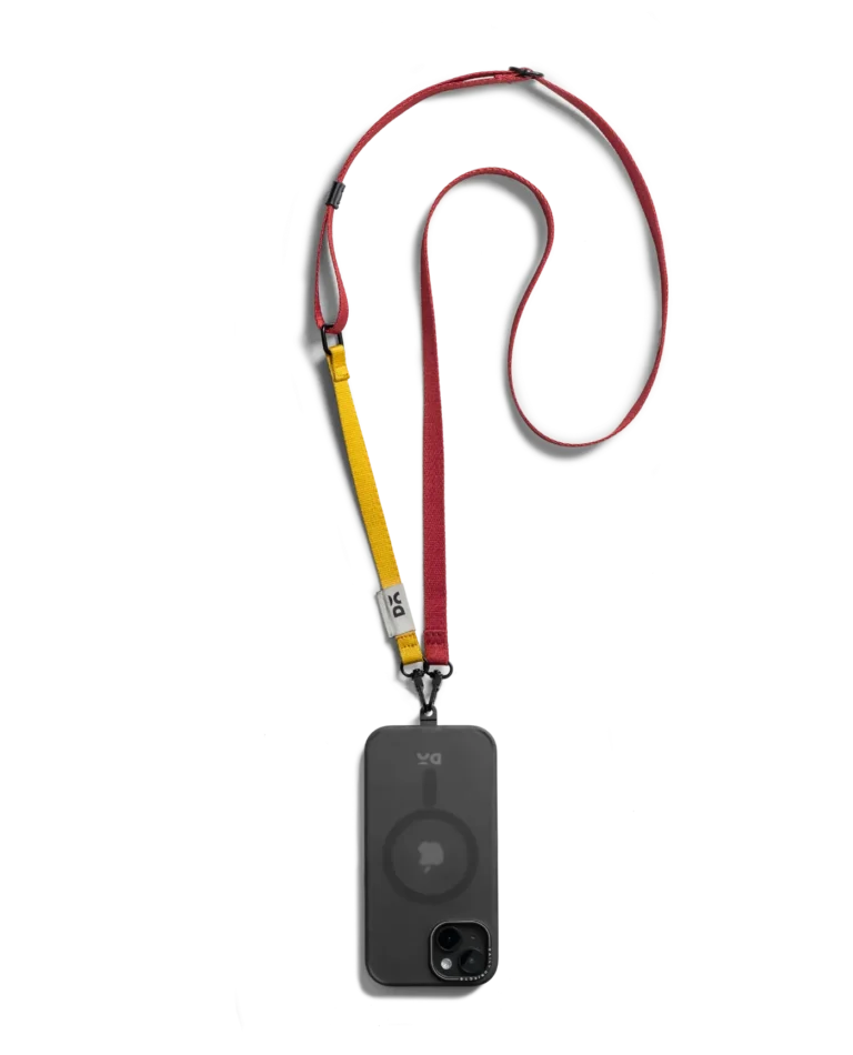 Red-Yellow Crossbody Phone Lanyard - Strap