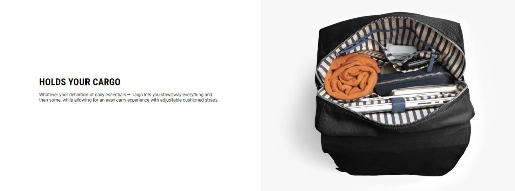 Space Black Taiga Backpack