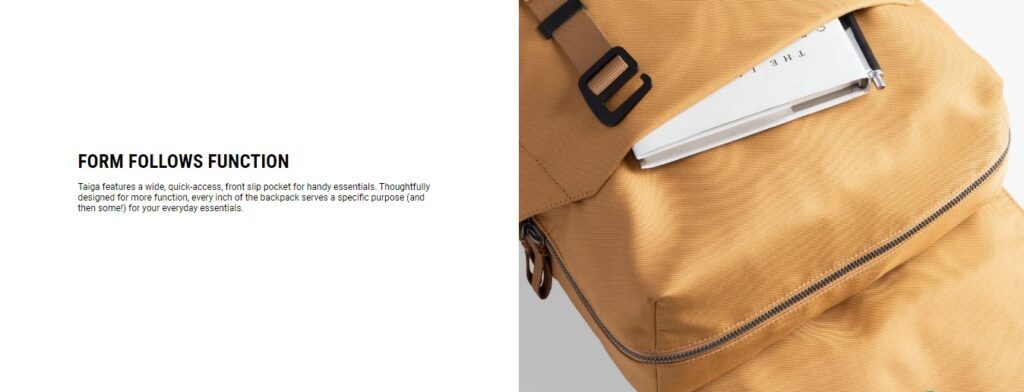 Space Black Taiga Backpack