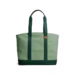 Mint Green-Forest Green Field Tote Bag