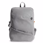 Light Grey Blaze Daypack — lightweight daypack with a front zip pocket, shown on white