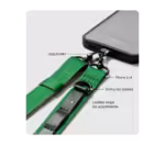 Green Crossbody Utility Phone Lanyard - Strap - Image 8