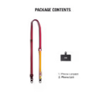 Red-Yellow Crossbody Phone Lanyard - Strap - Image 6