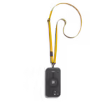 Yellow Leatherite Crossbody Phone Lanyard - Strap