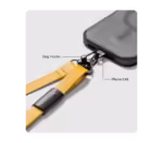 Yellow Leatherite Crossbody Phone Lanyard - Strap