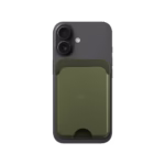 Green-Olive Leather MagSafe Card Wallet