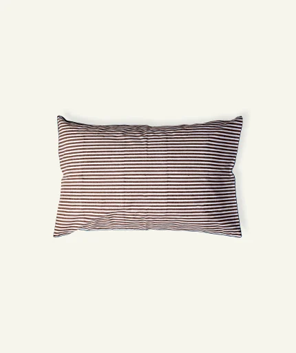 Brown Indigo Silent stripes Body Pillow Cover
