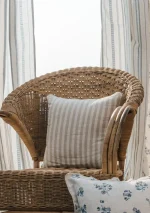 Yellow Dwelling Loom Linen Minimal Design Cushion Cover for Sofa - Beige - Image 2