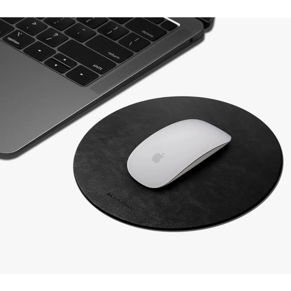 Orb Vegan Leather Mouse Pad - Black