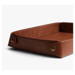 Valet Vegan Leather Tray - Tan