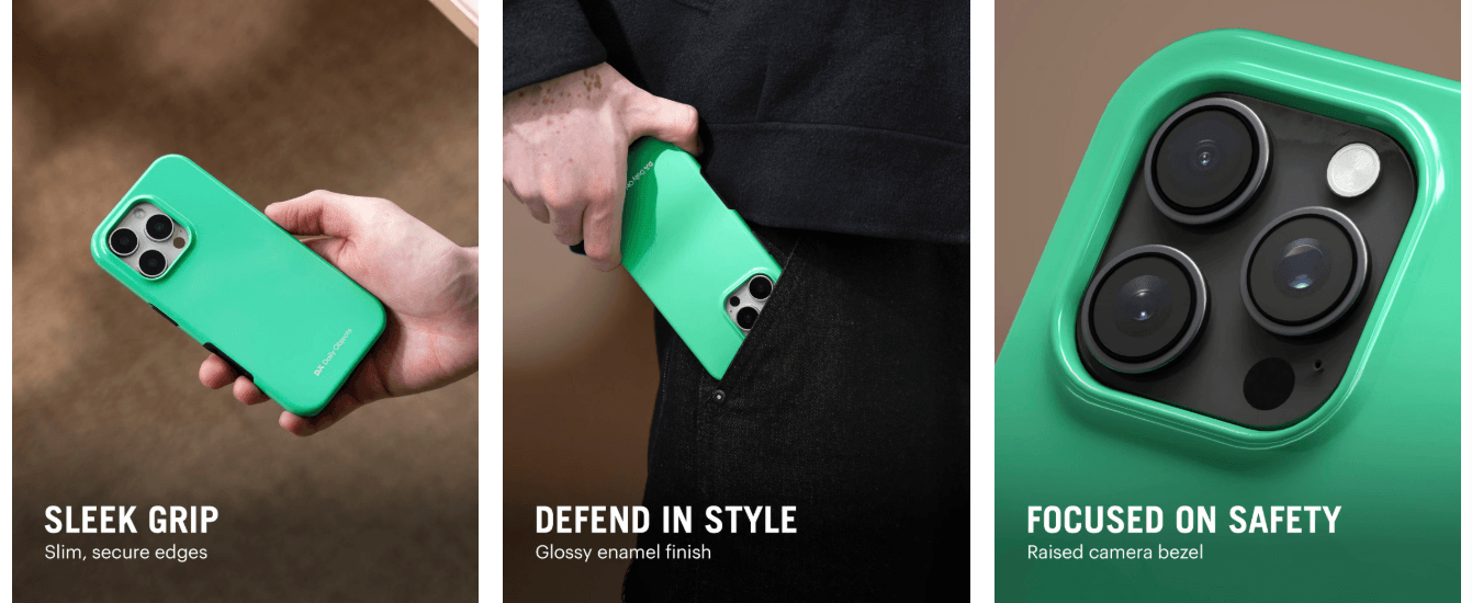 Mint Enamel Bumper MagSafe iPhone 17 Case