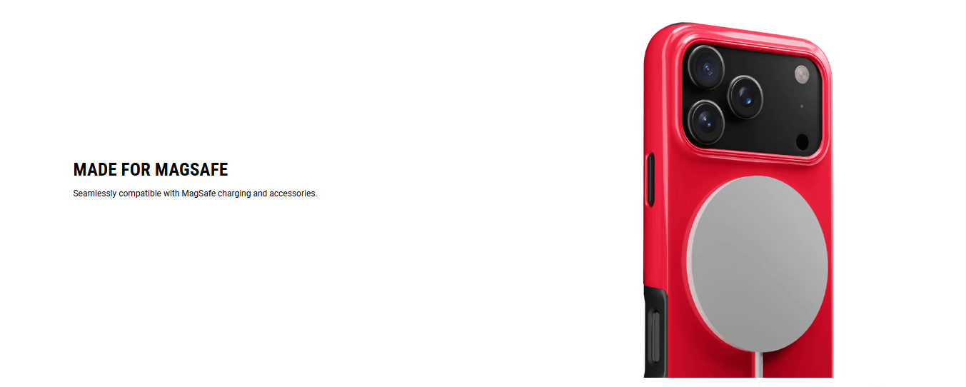 Red Enamel Bumper MagSafe iPhone 17 Case