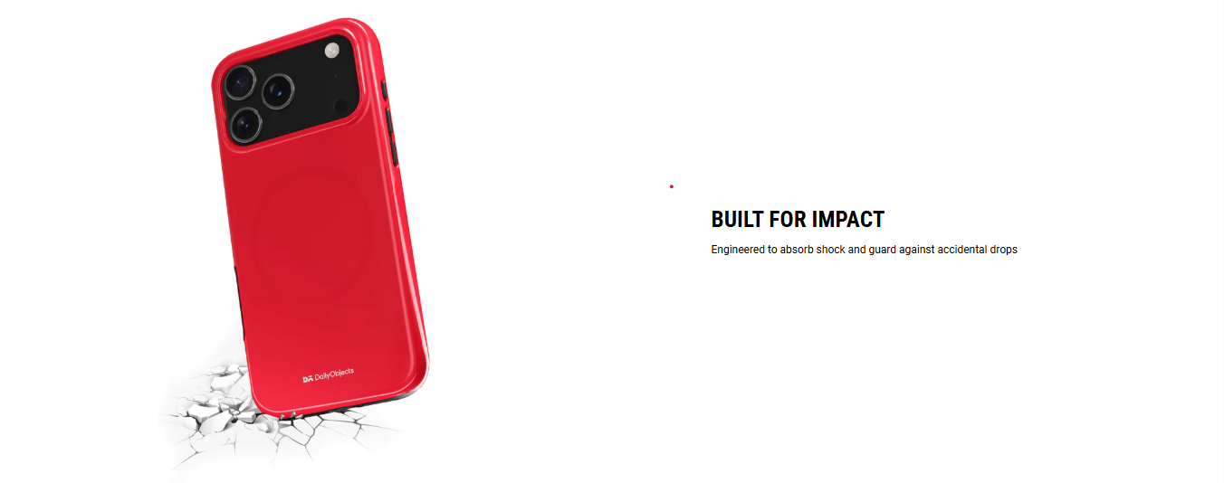 Red Enamel Bumper MagSafe iPhone 17 Case