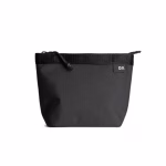 Black ripstop carry all pouch small with elastic top closure front view | KlippiK Kuwait